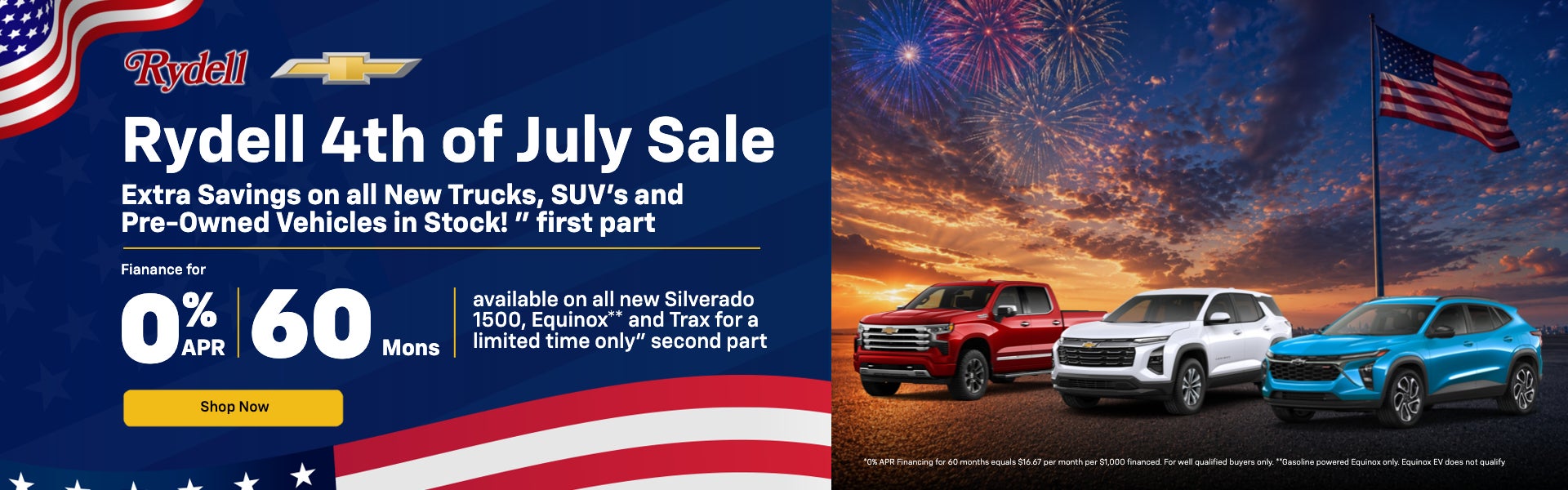 Rydell 4th of July Sale